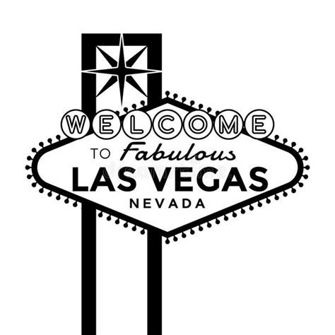 Welcome to Las Vegas Sign. Vector Las Vegas Sign silhouette isolated on ...