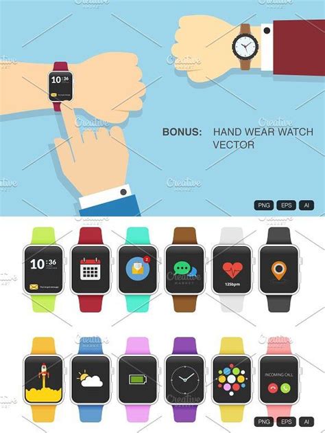 12 Apple Watch Flat Design | Apple watch, Design, Wear watch