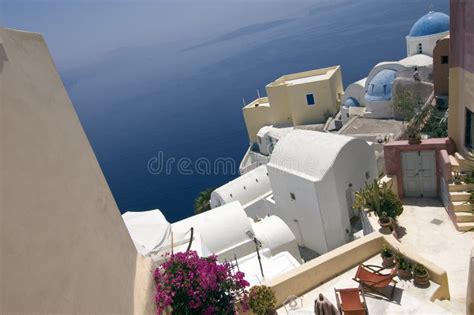 Aerial view of Santorini stock image. Image of architecture - 5811769