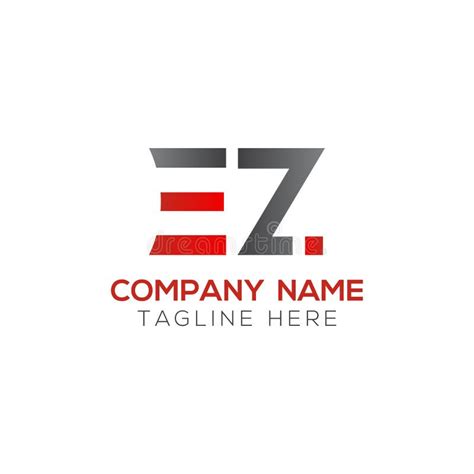 EZ Letter Logo Design. Initial Letter Logo Template Stock Vector - Illustration of business ...