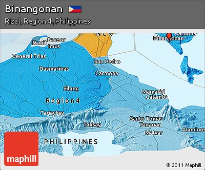 Free Political Panoramic Map of Binangonan