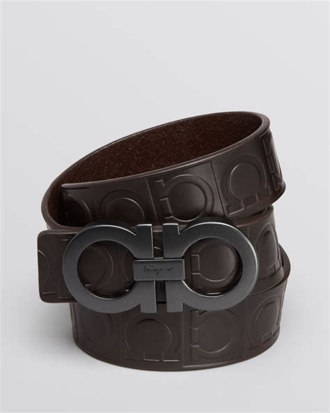 Salvatore Ferragamo Men's Stamped Gancini Belt Salvatore Ferragamo - Men - Bloomingdale's ...