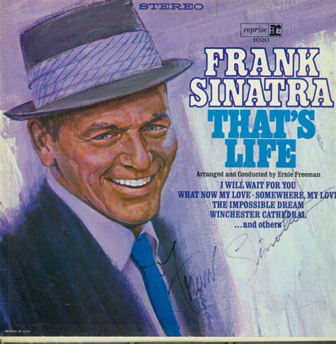 Frank Sinatra Autographed lp | Zion Graphic Collectibles