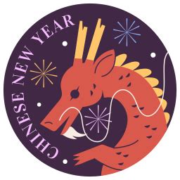 Year of the dragon Stickers - Free cultures Stickers