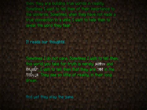 minecraft java edition minecraft bedrock edition - What is hidden behind the scrambled text in ...