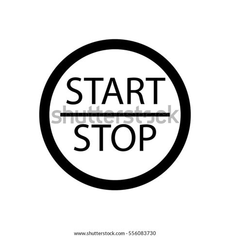 Start Stop Engine Button Stock Vector (Royalty Free) 556083730 ...