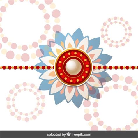 Free Vector | Rakhi background with dotted circles