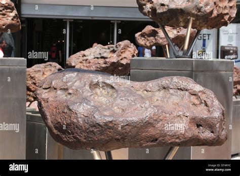 Piece of the Gibeon Meteorite Shower at the Meteorite Stock Photo: 66489456 - Alamy