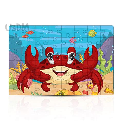 Buy Ultra Crab Sea Animal 3D Kids Educational Lenticular 24 Pieces Jigsaw Puzzle - Age 5 Years ...