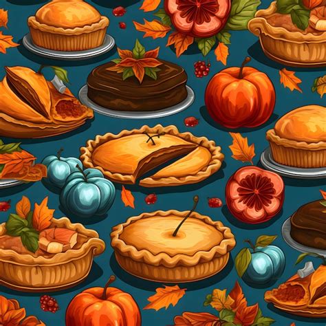 Premium Photo | Pumpkins leaves pumpkin cakes as abstract background wallpaper banner texture ...