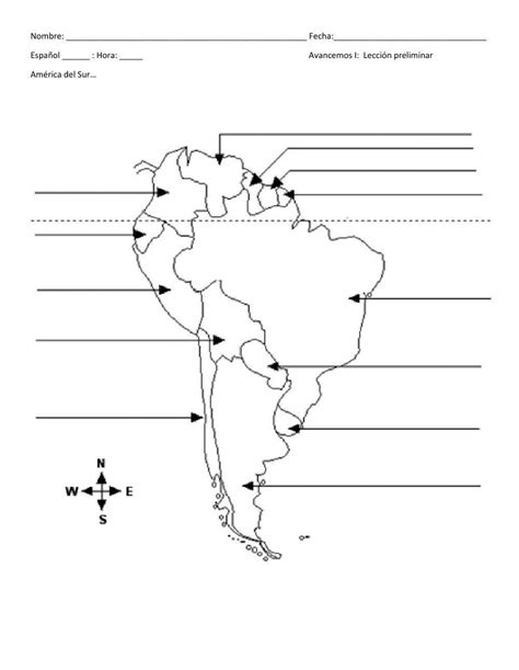 South America Map Easy worksheet | Live Worksheets - Worksheets Library