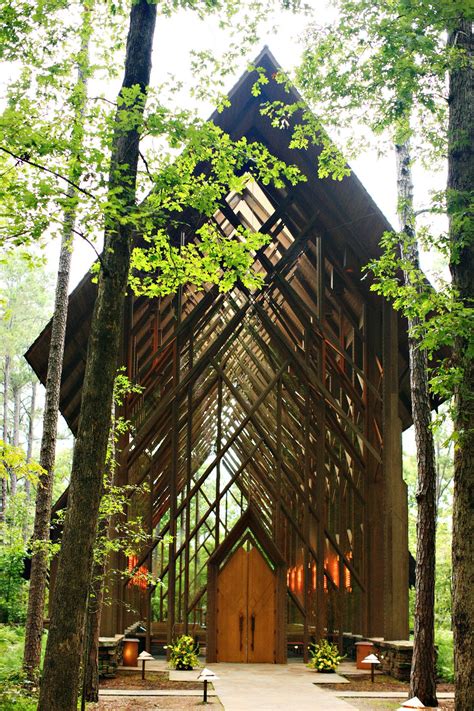 Garvan Gardens is a gorgeous chapel in the woods near Hot Springs, Arkansas. Photo by Becker ...