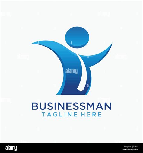 Businessman logo design Stock Vector Image & Art - Alamy