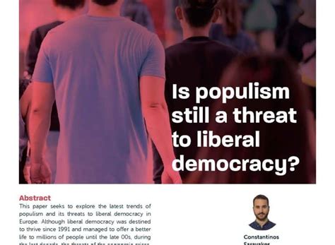 Is populism still a threat to liberal democracy? - The European Liberal Forum