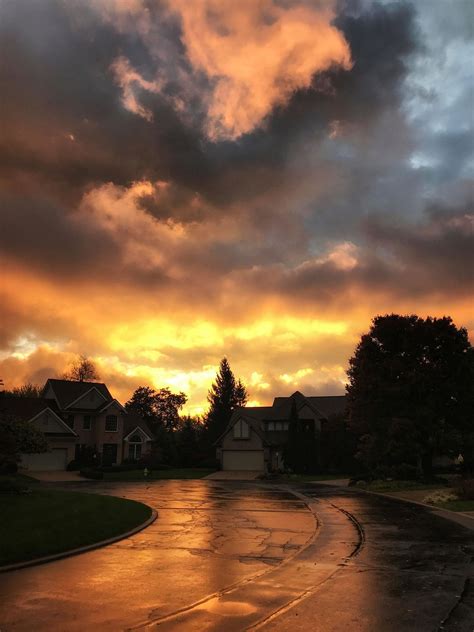 Everlasting - October sunrise sky in Dayton Ohio by Jim Crotty | Landscape, Everlasting, Photo