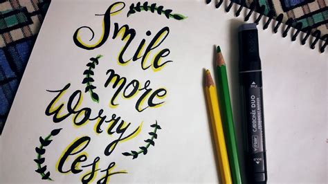 Calligraphy quotes| easy calligraphy| hand lettering quotes|| (Part 3) - YouTube