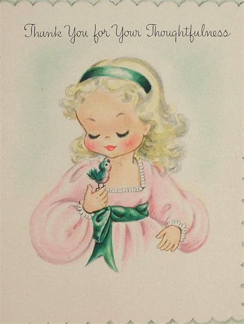 Vintage Thank you Cards Thank You Cards Greeting Cards