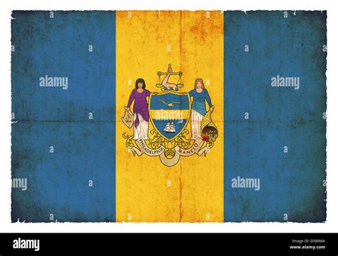 Flag of Philadelphia (State of Pennsylvania) created in grunge style Stock Photo - Alamy