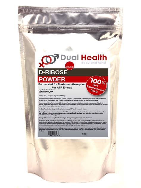 D-Ribose Powder by Dual Health Body & Mind