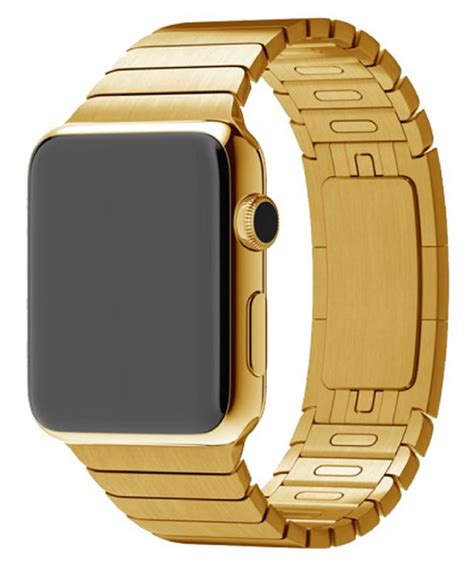 24K Gold Apple Watch link band