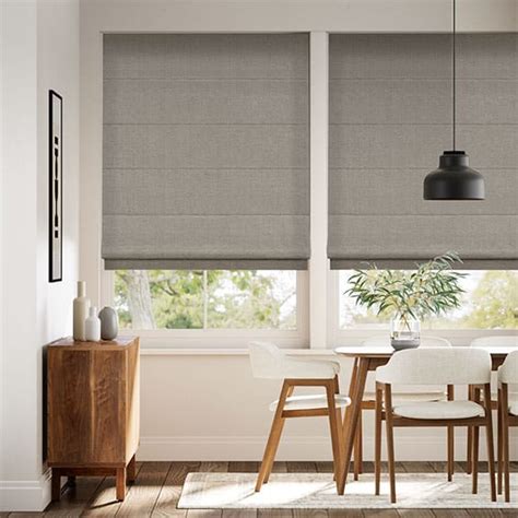 Harrow Mid Grey Roman Blind | Blinds 2go