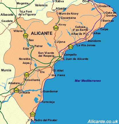 Alicante Map