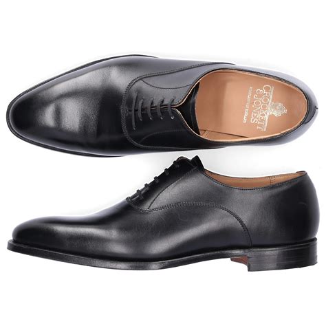 Crockett and Jones Leather Business Shoes Oxford Wembley Calfskin Black for Men - Lyst