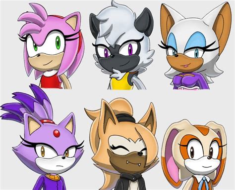 Female Sonic Characters by theredpanda21 on DeviantArt