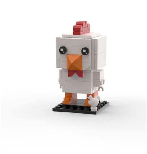 LEGO MOC Brickheadz Chicken by 2g_bricks | Rebrickable - Build with LEGO