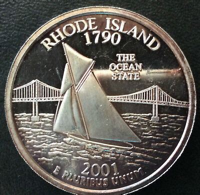 2001 Rhode Island Statehood Quarter Commemorative Silver Art Round A3907 | eBay