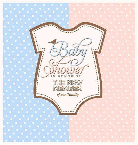 Free Vector | Baby shower invitation design