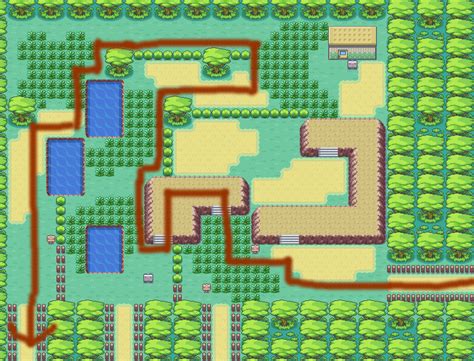 Pokemon Red Safari Zone Map