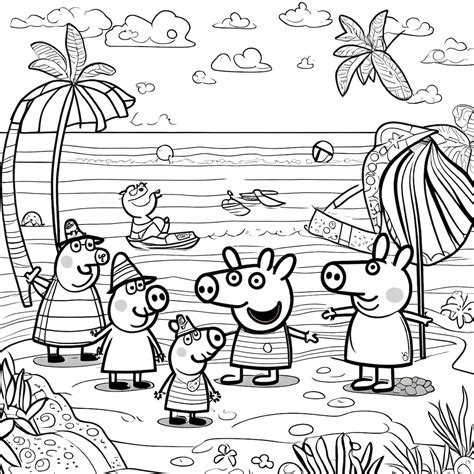 Peppa Pig and Friends Coloring 13 PAGES - Etsy