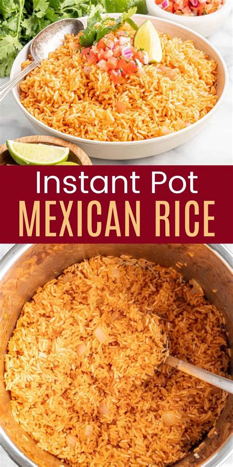 Instant Pot Spanish Rice - Mexican side dish! | Cupcakes & Kale Chips