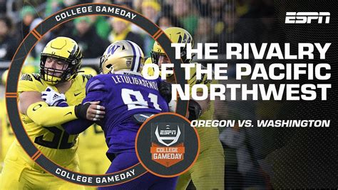 The pacific northwest rivarly RUNS DEEP in Oregon vs. Washington 🔥 ...