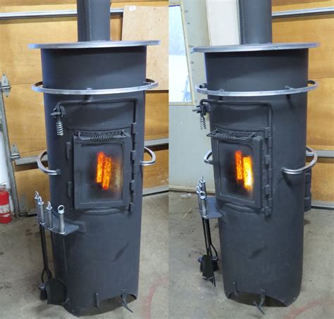 DIY Vertical Wood Stove | Wood stove, Diy wood stove, Wood