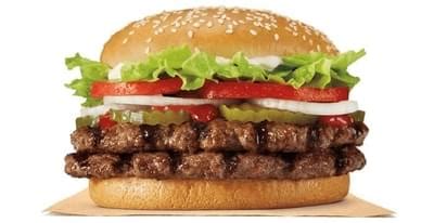 Burger King DOUBLE WHOPPER Nutrition Facts