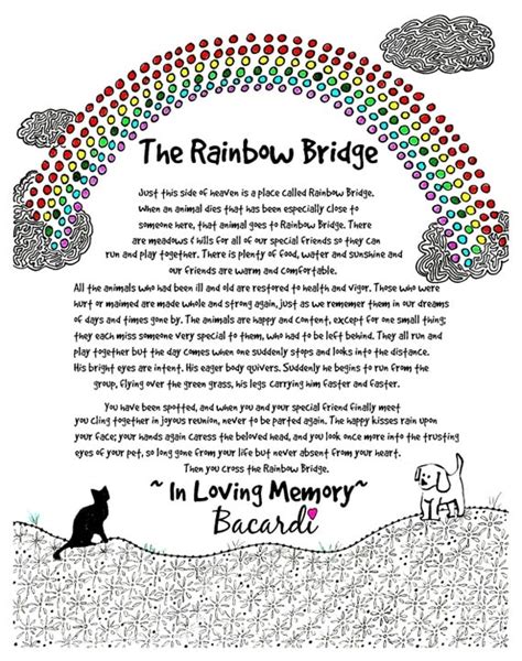 Free Printable Rainbow Bridge Poem Printable