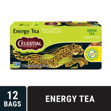 Celestial Seasonings Caffeinated Energy Green Tea, 12 ct - Kroger