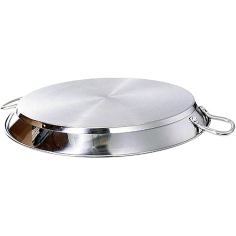 Polished Stainless Steel Paella Pan, Induction Ready, 11" | 070988 ...