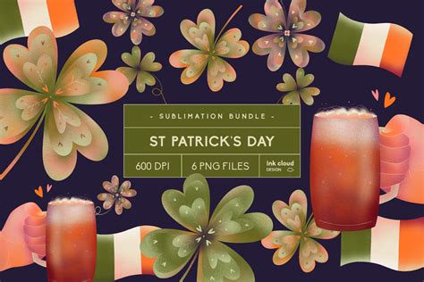 St Patrick's Day Green Irish Clover | Seasonal Illustrations ~ Creative Market