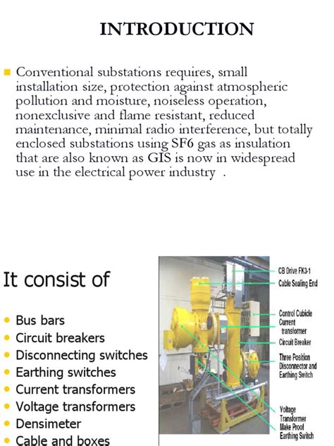 An Overview of Gas Insulated Substations: Components, Properties of SF6 Gas, Advantages ...