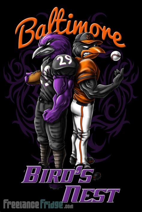 Baltimore Ravens and Orioles T-Shirt Design – Freelance Fridge ...