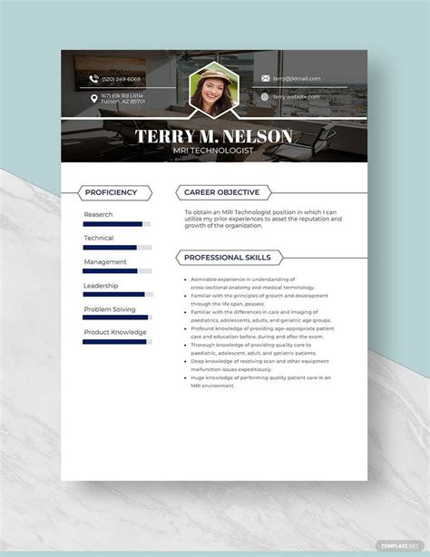 MRI Technologist Resume in Word, Pages - Download | Template.net