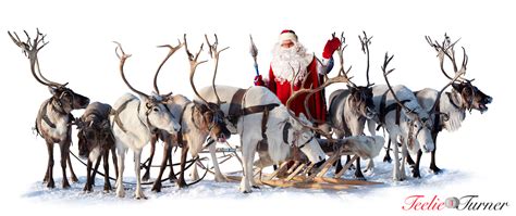 Santa And The Reindeer Pictures Santa Claus Pole North Does Why Nawpic ...