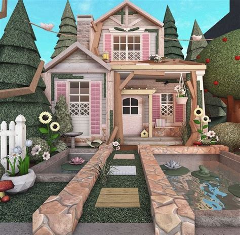 tuxlipa on instagram | Bloxburg cottage, Preppy house, Small house layout