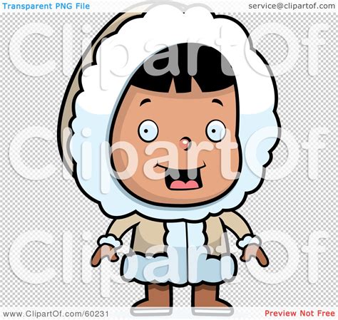 Royalty-Free (RF) Clipart Illustration of a Cute Eskimo Girl Character In Warm Clothing by Cory ...