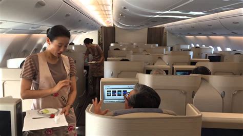 Chuck's Asiana Airlines Air Bus A380 Business Class Flight From Los Angeles To Seoul Korea - YouTube