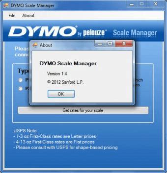 DYMO Scale Manager Download - An application