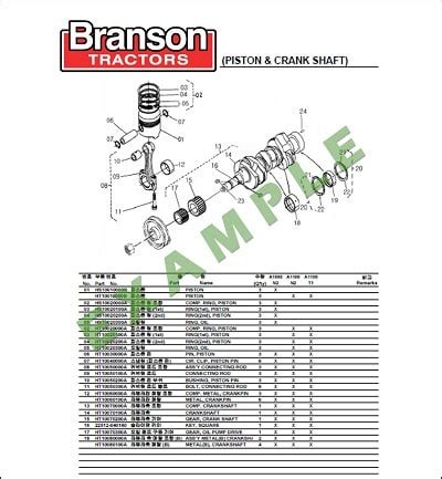 Branson 2100 2400 2800 Parts Manual Catalog - Agri Parts Manuals and ...